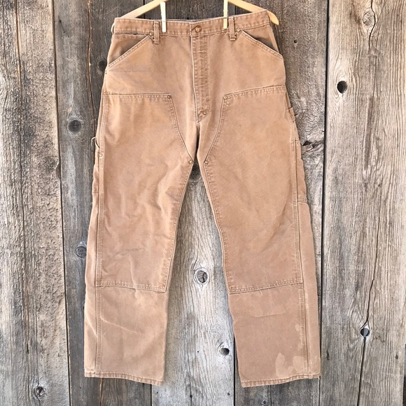 Carhartt Other - VTG 70s-80s Carhartt Riveted Double Front Talon Zipper Work Pants Dungarees